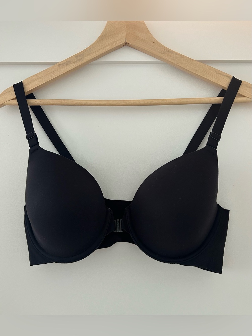 SPANX Smooth Adjustable Full Coverage Bra Front Clip - black